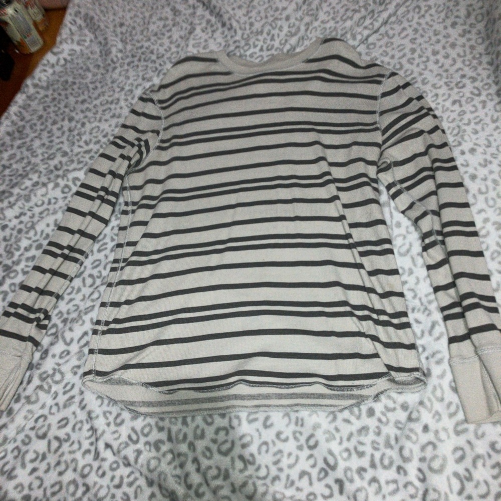 Striped Gray Women's Top